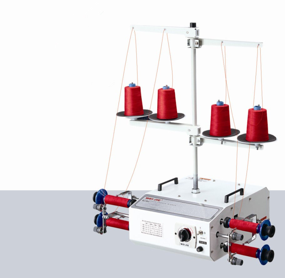 Four-end embroidery tube splitting machine winder winder winding machine wire reeling machine threading machine embroidery factory dedicated