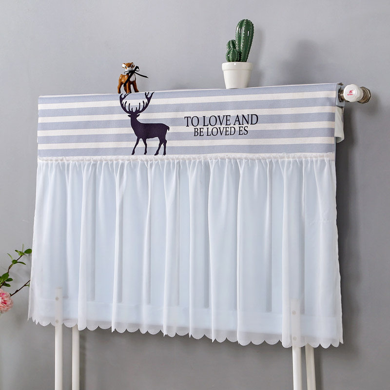 Heating sheet Glorification Decoration Custom Home Nordic Cloth Art Curtain Heating Sheet Hood Old Lace Simple Dust-Proof Full Bag