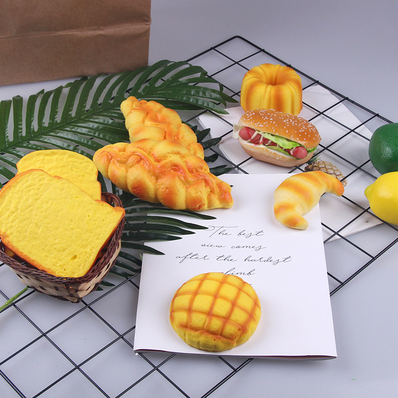 New simulation soft-scented bread toy photo French cake model display fruit wedding dress children photography props