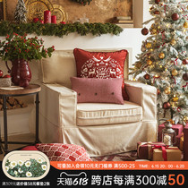 Christmas ins Pillow Nordic Wedding senior minimalist couch cushions cover Office leaning on the pillow headboard backrest car