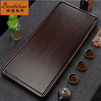 Whole ebony tea tray Household single-layer drainage high-end guest tea table Solid wood Kung Fu tea set Bakelite tea tray