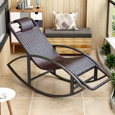 Simple recliner thickened and thickened high-end rocking chair adult indoor reinforcement thickened balcony home simple modern small