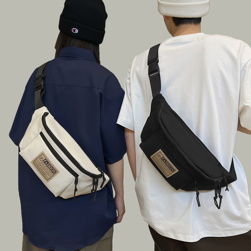 Crossbody Bag for Men, Single Shoulder Chest Bag, Men's Sports Waist Bag, Portable Lightweight Phone Bag for Outings, Travel Side Backpack for Women