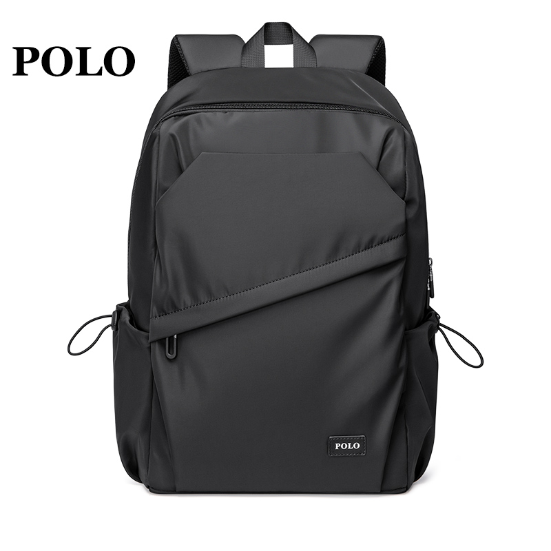 Polo backpack men large capacity nylon travel bag fashion trend school bag casual 15 inch computer backpack