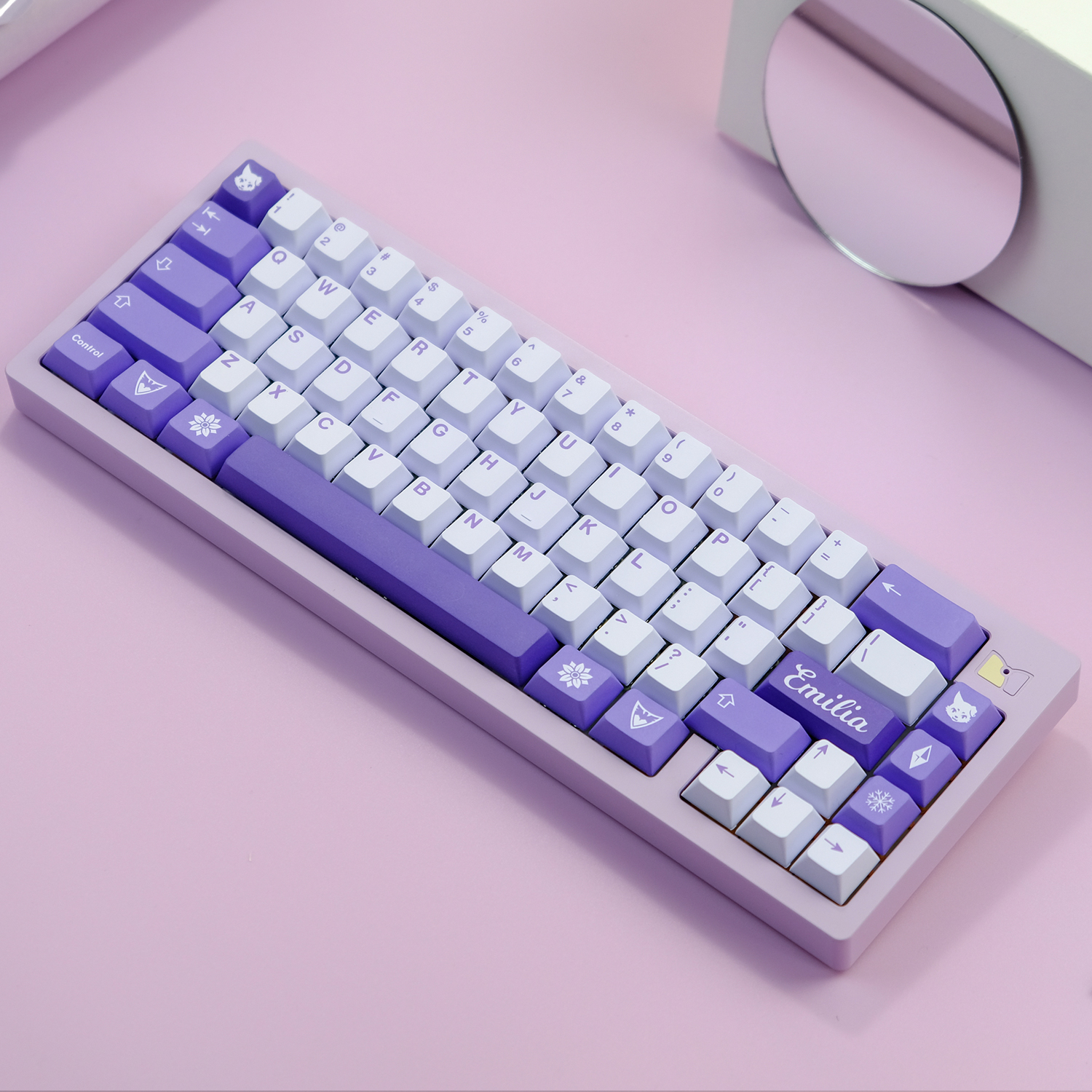 1 Set GMK Frost Witch Keycaps PBT Dye Subbed Key Caps Cherry