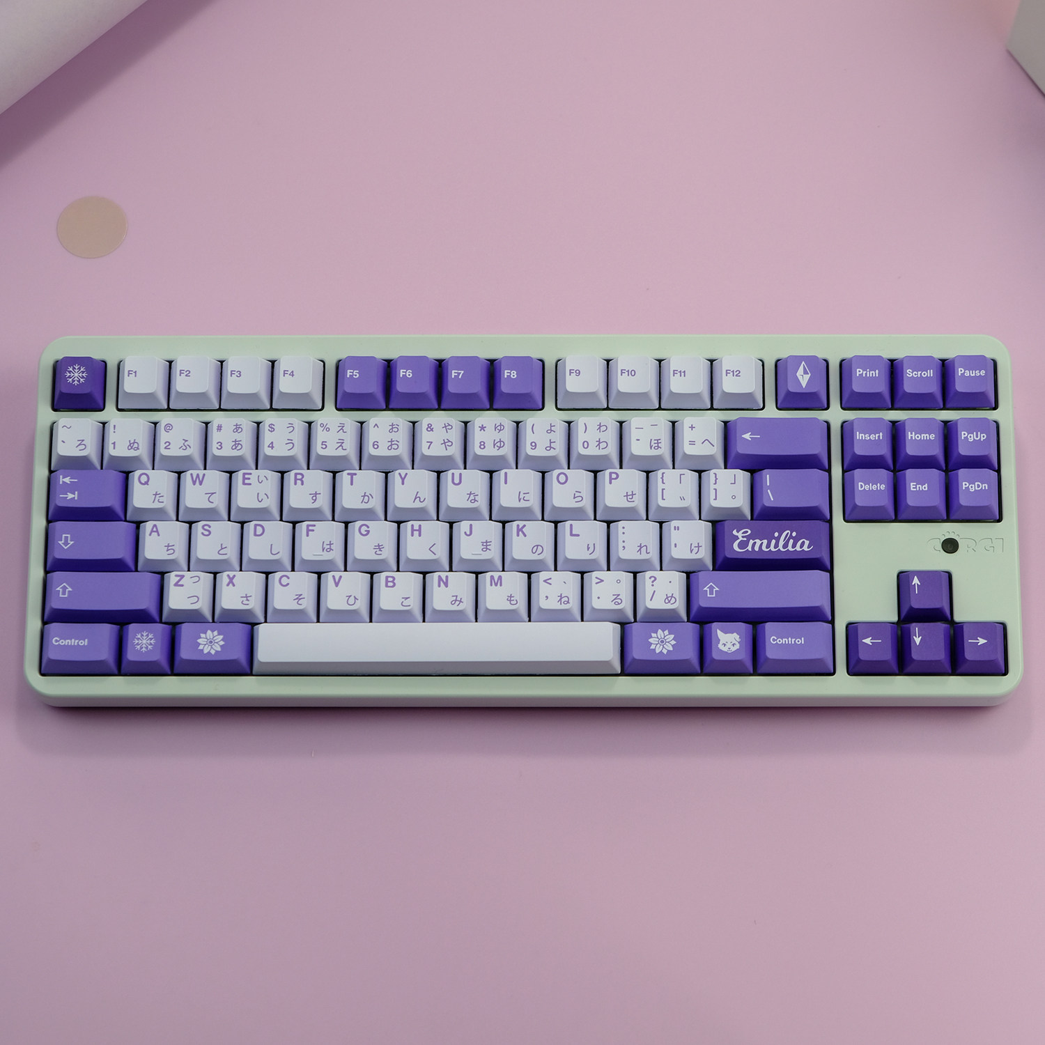 GMK Frost Witch キーキャップセット 1 Set GMK Frost Witch Keycaps PBT Dye Subbed Key Caps Cherry