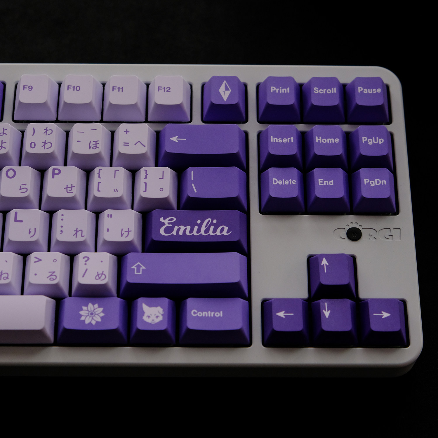 1 Set GMK Frost Witch Keycaps PBT Dye Subbed Key Caps Cherry