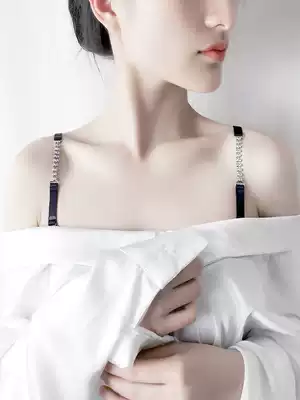 Lingerie shoulder strap replacement can be exposed fashion wear neck accessories underwear shoulder strap sexy diamond decoration without trace