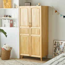 Wardrobe Home Bedroom Kids Minimalist 2021 New Small Wardrobe Small Wardrobe Free Installation Log Full Solid Wood