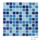 295 Трехцветный темно-синий один квадрат 11,5 штук