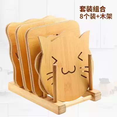 Household insulation mat set Dining table cartoon anti-scalding mat Anti-heat mat Meal mat Large pot mat Bowl mat Plate mat Coaster