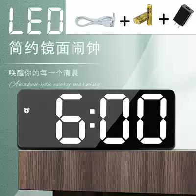 Electronic clock LED display digital display Net red digital clock luminous living room Digital hanging watch home