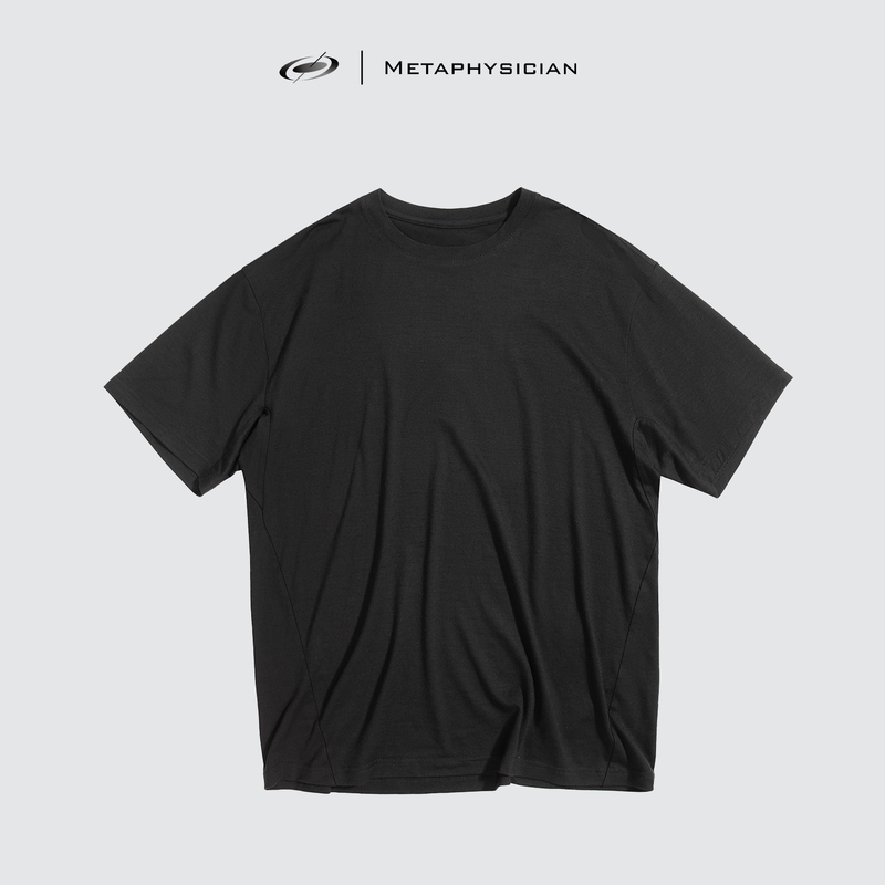 Meta Coolmax ® Merino Wool Blend, Three-Dimensional Tailoring, Patchwork Design, Breathable and Sweat-Wicking Short-Sleeve T-Shirt