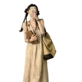 Ретро летнее платье, длинная юбка без рукавов, изысканный стиль