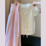 Кукла, летняя рубашка, длинная юбка, комплект, кукольный воротник, изысканный стиль