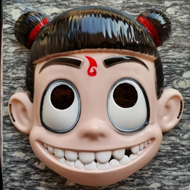 Halloween Children's sleeve dress cos West Journey Fairy Tale of Nacha Mask Kindergarten Activity Role-playing Props