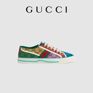 [新品]GUCCI古驰GG Multicolor系列Gucci Tennis 1977男士运动鞋