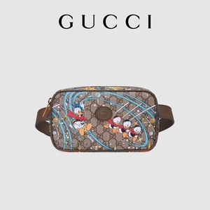 [新品]GUCCI古驰Disney x Gucci唐老鸭印花腰包