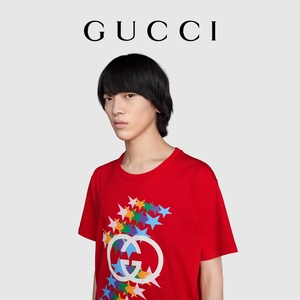 [新品]GUCCI古驰520特别系列星耀印花棉质T恤