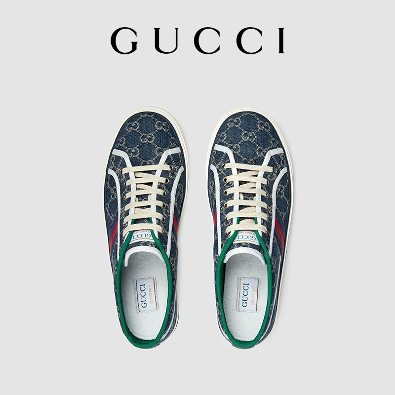 Gucci GG Denim серия теннисные кроссовки 1977 для мужчин