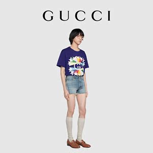 [新品]GUCCI古驰520特别系列星爆印花棉质T恤