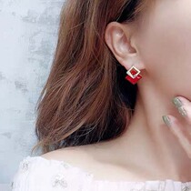 Big brand earrings air quality crystal studs 2021 New Tide 2020 Super Flash luxury Net red with hypoallergenic