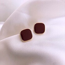 Senior sense earrings French net red 2021 new trend 2020 Korean temperament sterling silver hypoallergenic earrings explosion