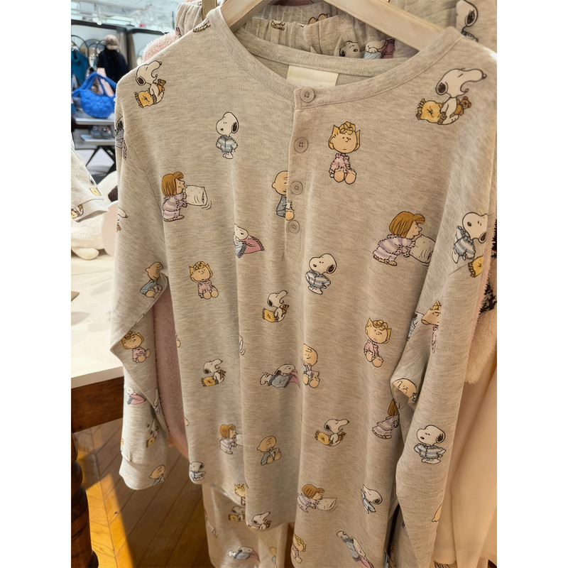 Pure Cotton Pajamas for Women That Can Be Worn Outside, Winter Casual, Loose, Cute, Sweet, Cartoon Dog, Good-Looking, Long-Sleeved Home Wear Set Pure Cotton Pajamas for Women That Can Be Worn Outside, Winter Casual, Loose, Cute, Sweet, Cartoon Dog, Good-Looking, Long-Sleeved Home Wear Set