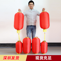 New Years winter melon lantern long lantern Lunar New Year Spring Festival Thickened Folding Small Chandeliers Hook long Dance Little Light Dragon