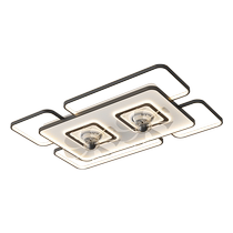 Modern simple living room bedroom 360 degree shaking head ceiling fan lamp restaurant fan light whole house package combination