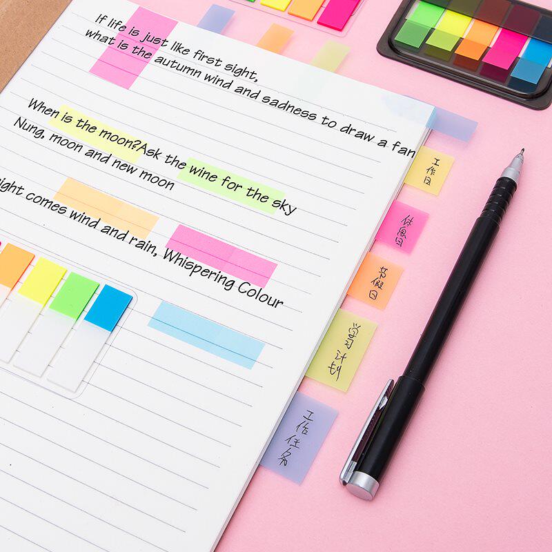 Small color notebook label classification sticker index folder sticker extractable sticky note index sticker sticky note sticker