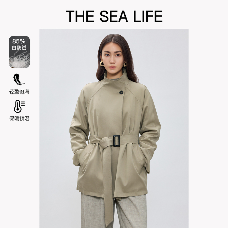 Thesealife European Goose down Windbreaker down Jacket for Women Winter New Barn Style Coat Parka Thesealife European Goose down Windbreaker down Jacket for Women Winter New Barn Style Coat Parka
