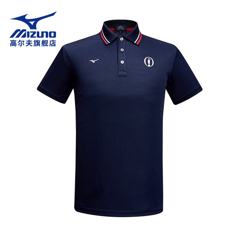 MIZUNO Mizuno golf clothing men's summer lapel sports t-shirt short-sleeved quick-drying top POLO shirt