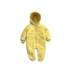 Papa xuân nam và nữ babyiesies bé áo khoác cotton mỏng phần leo trèo quần áo trùm đầu quần áo màu rắn ra 0-3 tuổi - Áo liền quần quần áo trẻ em hàn quốc Áo liền quần