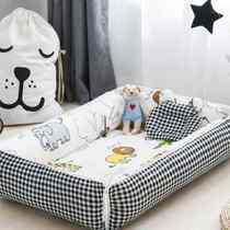 Portable crib baby bed middle bed newborn anti-pressure foldable mobile bionic bb artifact bed bed