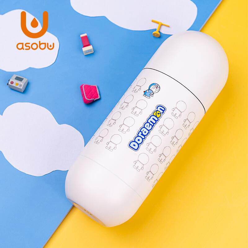 ASOBU Doraemon A dream joint capsule cup insulated cup portable stainless steel water glass male and female minimalist large capacity mug