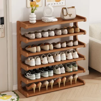 Simple shoe rack multi-layer household door shoe storage artifact home shoe cabinet shoe storage rack rental house