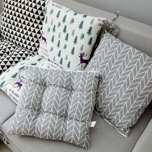 居家日用连体坐垫女靠垫一体办公室椅垫子加