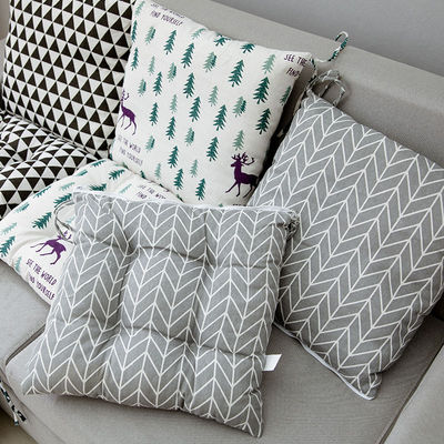 居家日用连体坐垫女靠垫一体办公室椅垫子加