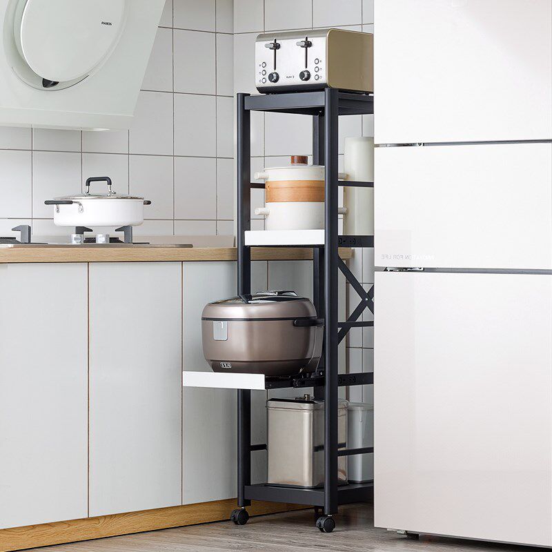 Kitchen refrigerator rack 30 35 40 45 wide crack cabinet pull-out storage cabinet gap cabinet storage