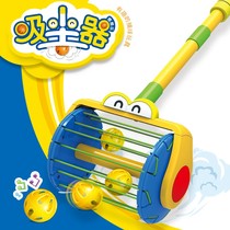 gb good kids baby pushback Bell Bell Vacuum Cleaner Single Pole Trolley Children Toys Boys Girls Learn Walking