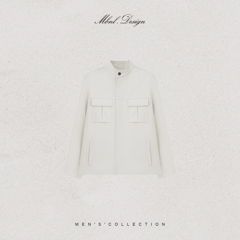 Mbnl-F Qin Lei Men's Clothing「Trio」Cotton Linen Custom Woven Herringbone Texture Jacket Ll-Lwt5010