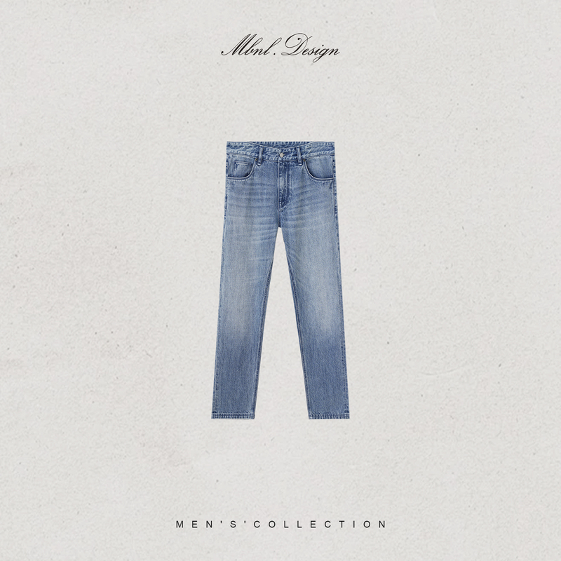 Mbnl-F Qin Lei Men's Clothing「12.Oz」100% Cotton Natural Cat Whiskers Twill Jeans Ll-Wskz20028