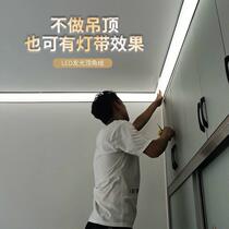 Ceiling lamp with groove concealed luminous top corner line Gypsum Line Lamp Led Lights with Living room smallpox ceiling Corner Wire Wall