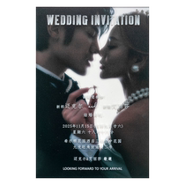 High-end creative 2024 European style personalized acrylic photo wedding invitation wedding invitation wedding invitation custom invitation