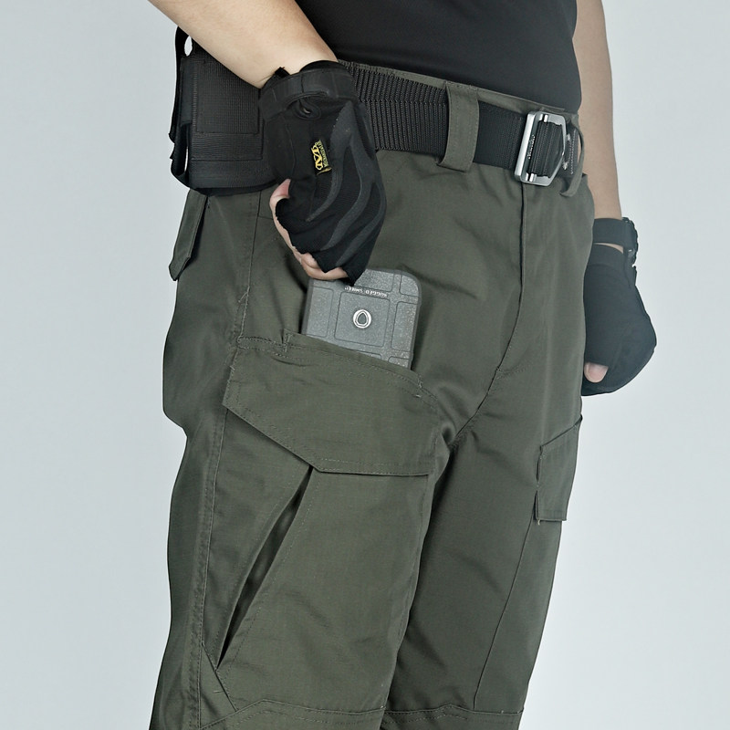 Military Bolt Spring Autumn Tactical Long Pants For Training Pants Wear-wearing ruling official Pants Straight Cylinder Waterproof Outdoor Sports Army Meme