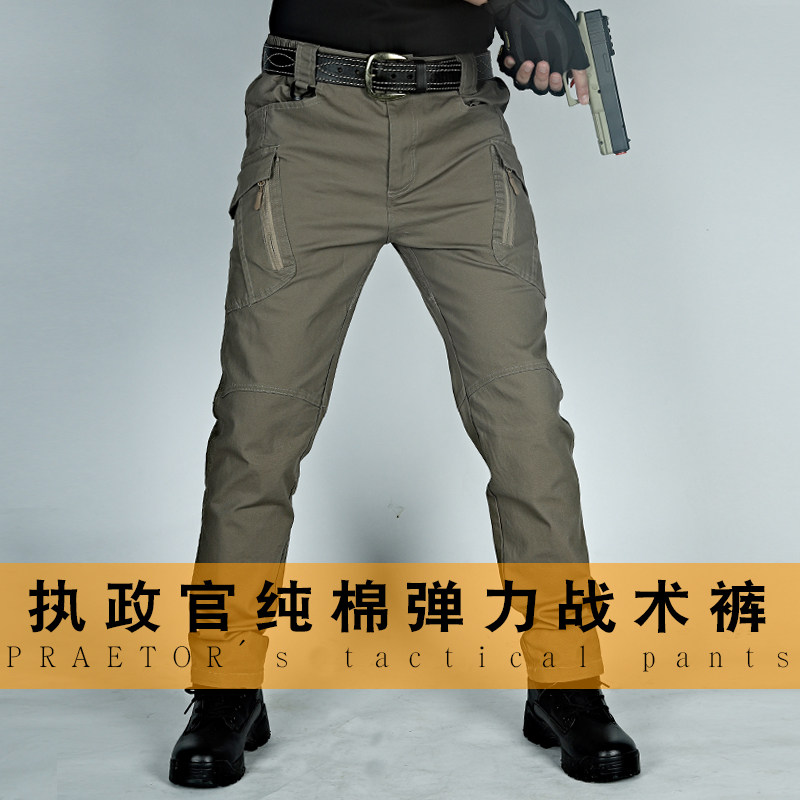 Sideguard IX7 Ruling Officer Autumn Winter Cotton Cloth Tactical Long Pants Men IX9 Special Soldiers Military Fans Outdoor Work Pants Straight Barrel Pants