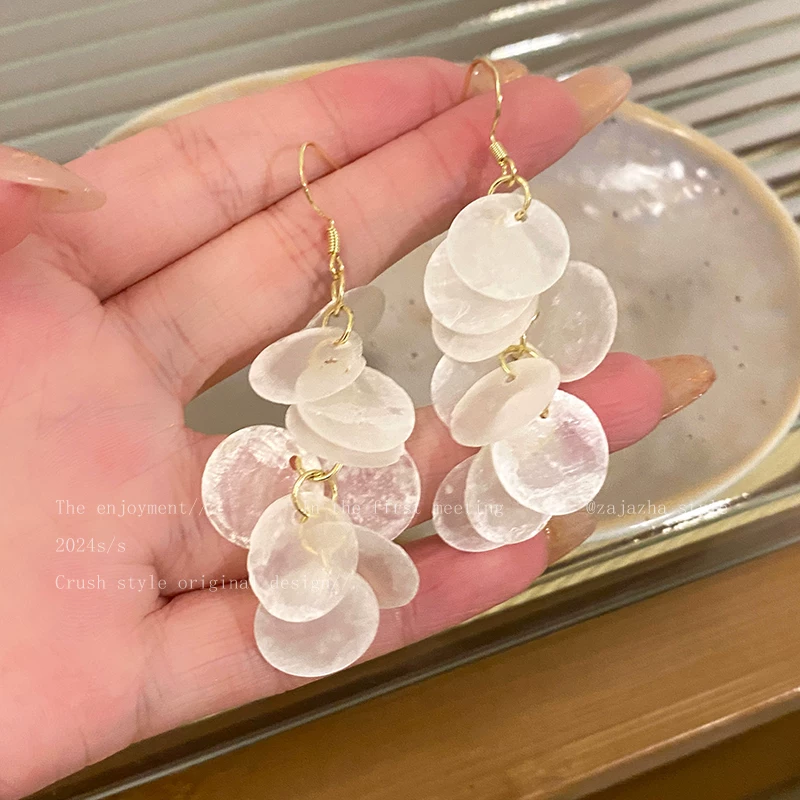 Серьги с кисточками, клипсы на уши, бохо стиль