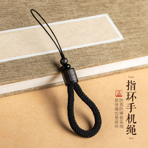 Mobile phone chain lanyard short ring key rope for men and women couples handmade retro style U disk ornaments pendant anti-lost
