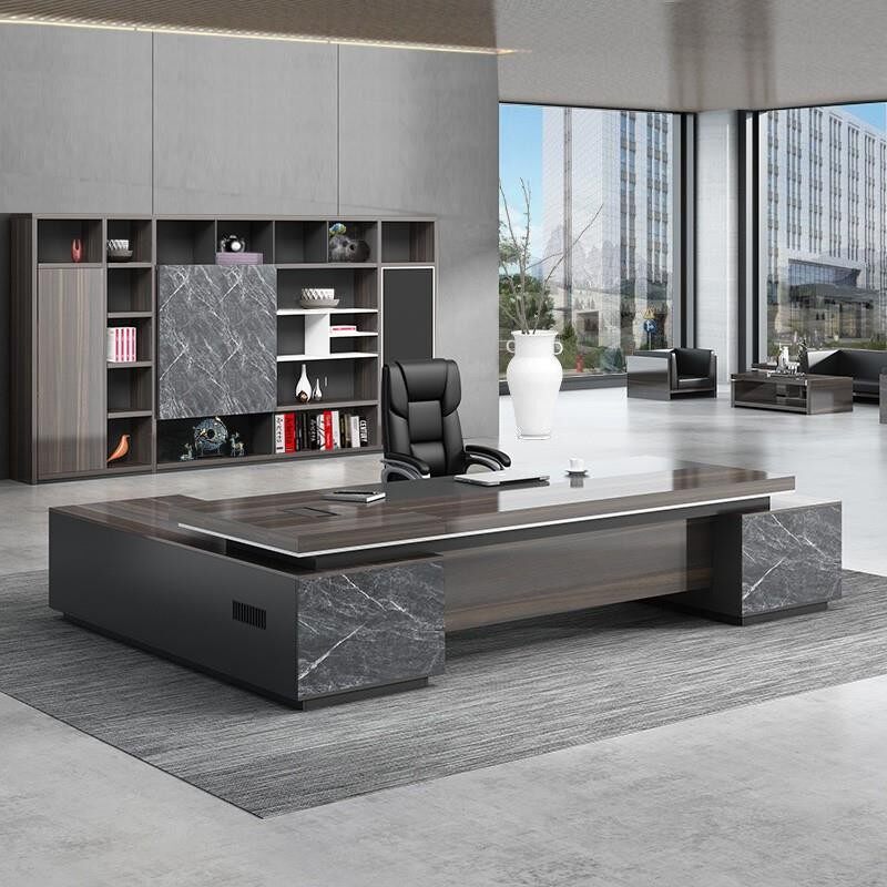 Modern Minimalist Office Furniture Manager Room Bosses Table Presidents Table Big Bandae Atmospheric Desk Chair Combinations